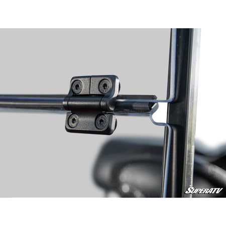 SuperATV Corsa Blue Club Car Tempo Flip Down Windshield - MojoMotoSport.com