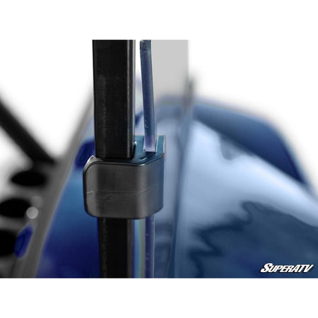 SuperATV Corsa Blue Club Car Tempo Flip Down Windshield - MojoMotoSport.com