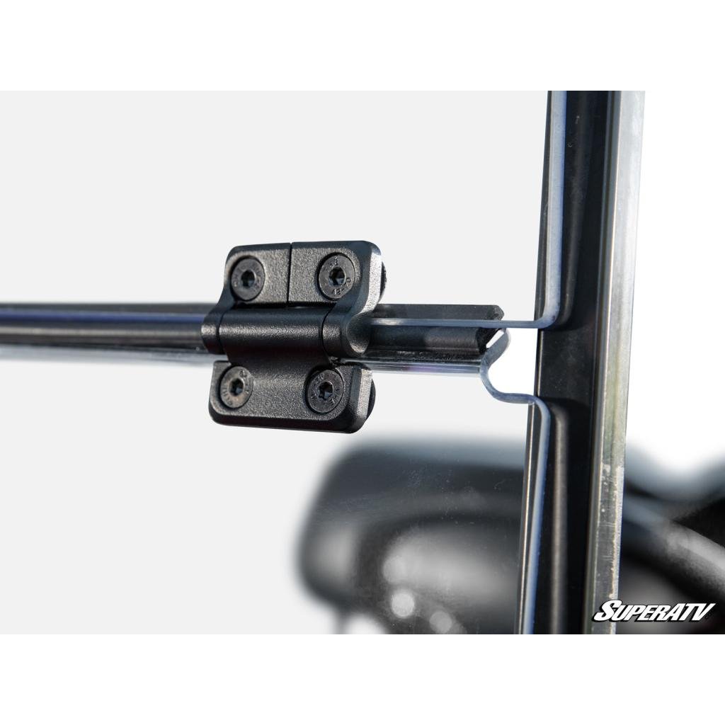 SuperATV Corsa Blue Club Car Tempo Flip Down Windshield - MojoMotoSport.com