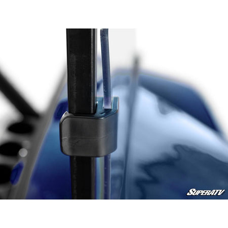 SuperATV Corsa Blue Club Car Tempo Flip Down Windshield - MojoMotoSport.com