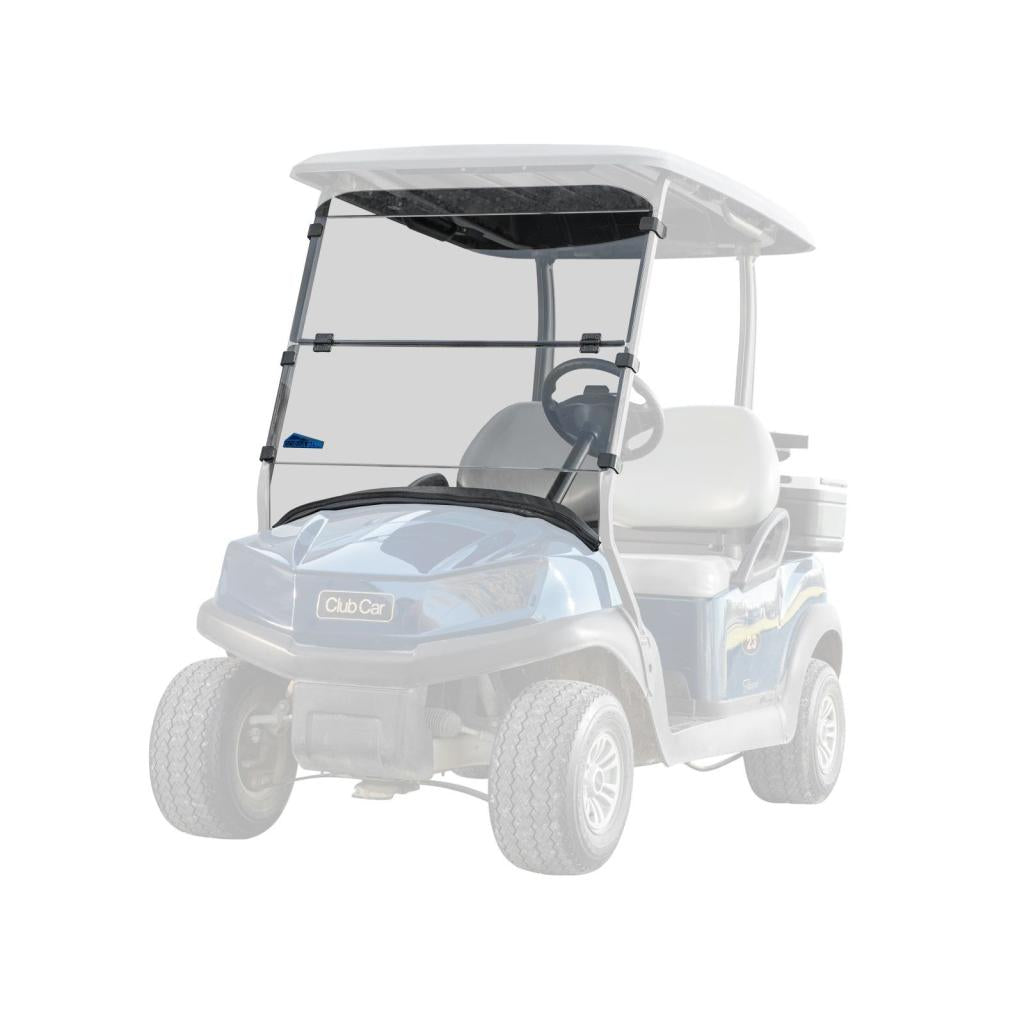 SuperATV Corsa Blue Club Car Tempo Flip Down Windshield - MojoMotoSport.com