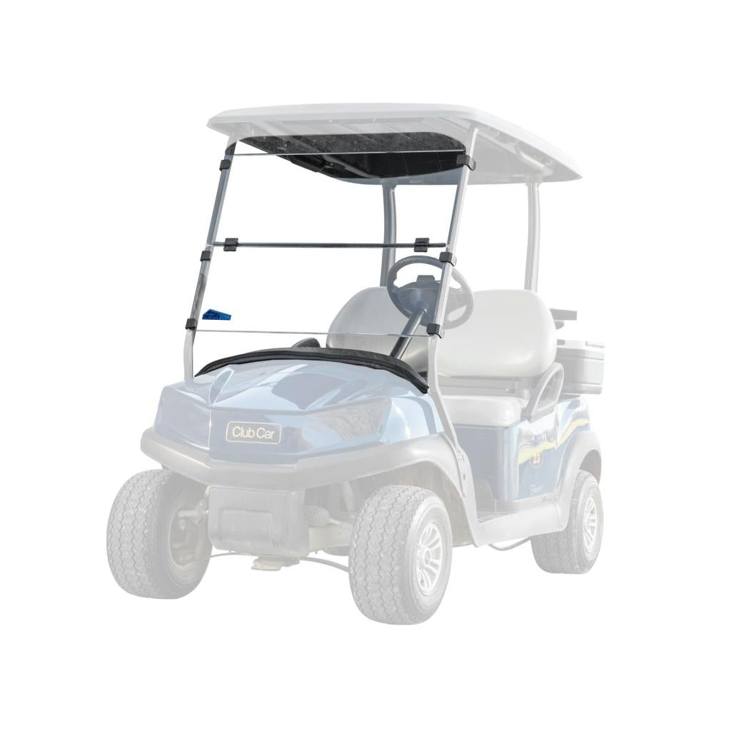 SuperATV Corsa Blue Club Car Tempo Flip Down Windshield - MojoMotoSport.com