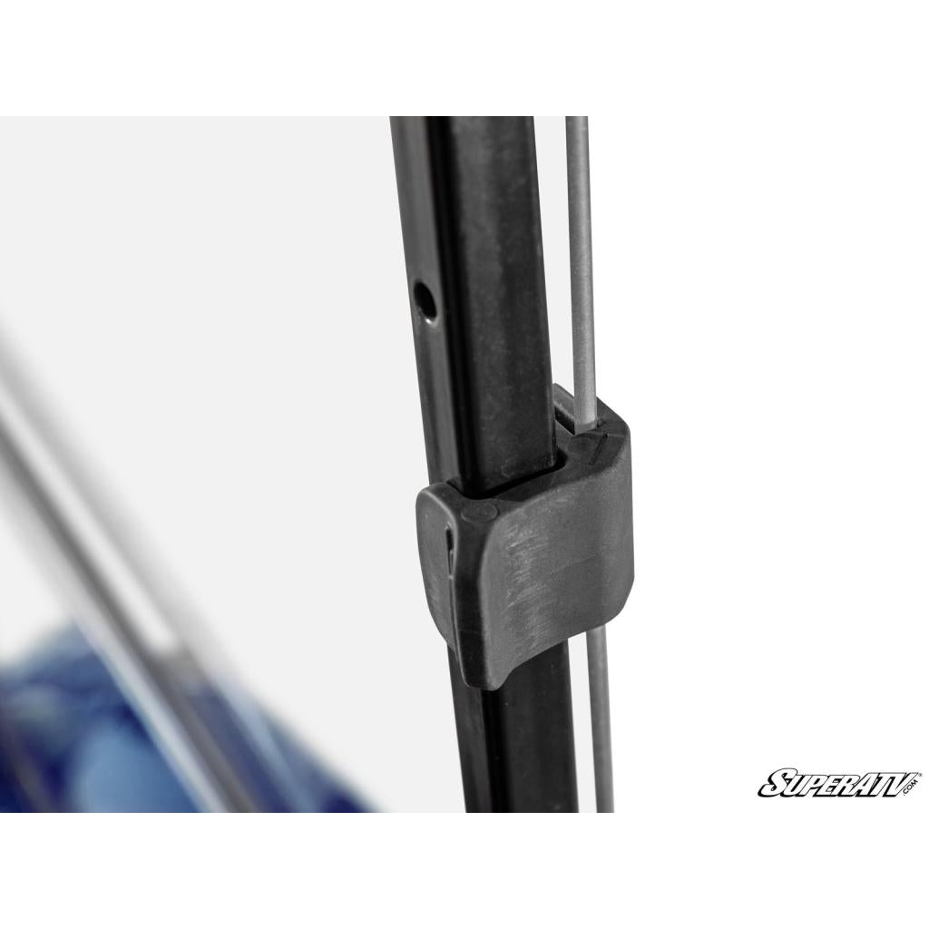 SuperATV Corsa Blue Club Car Tempo Flip Down Windshield - MojoMotoSport.com