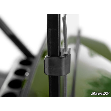 SuperATV Corsa Blue E - Z - GO Freedom TXT Scratch - Resistant Flip Down Windshield - MojoMotoSport.com