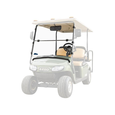 SuperATV Corsa Blue E - Z - GO Freedom TXT Scratch - Resistant Flip Down Windshield - MojoMotoSport.com