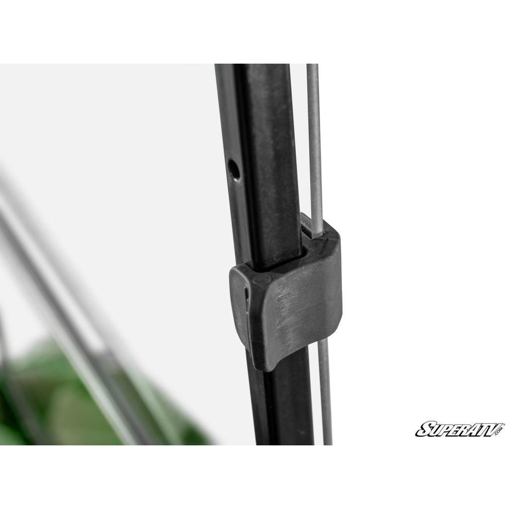 SuperATV Corsa Blue E - Z - GO Freedom TXT Scratch - Resistant Flip Down Windshield - MojoMotoSport.com