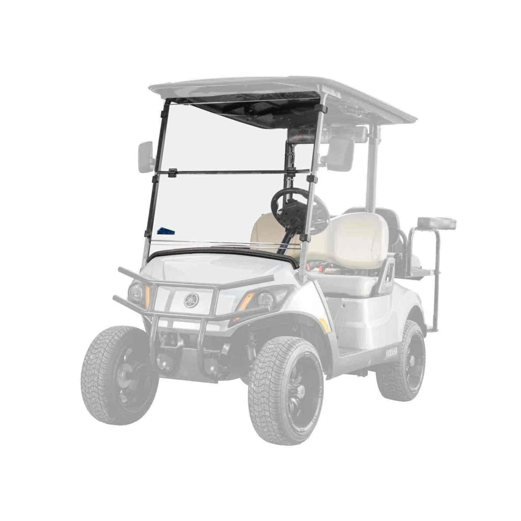 SuperATV Corsa Blue Yamaha Drive 2 Flip Down Windshield - MojoMotoSport.com