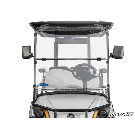 SuperATV Corsa Blue Yamaha Drive 2 Flip Down Windshield - MojoMotoSport.com