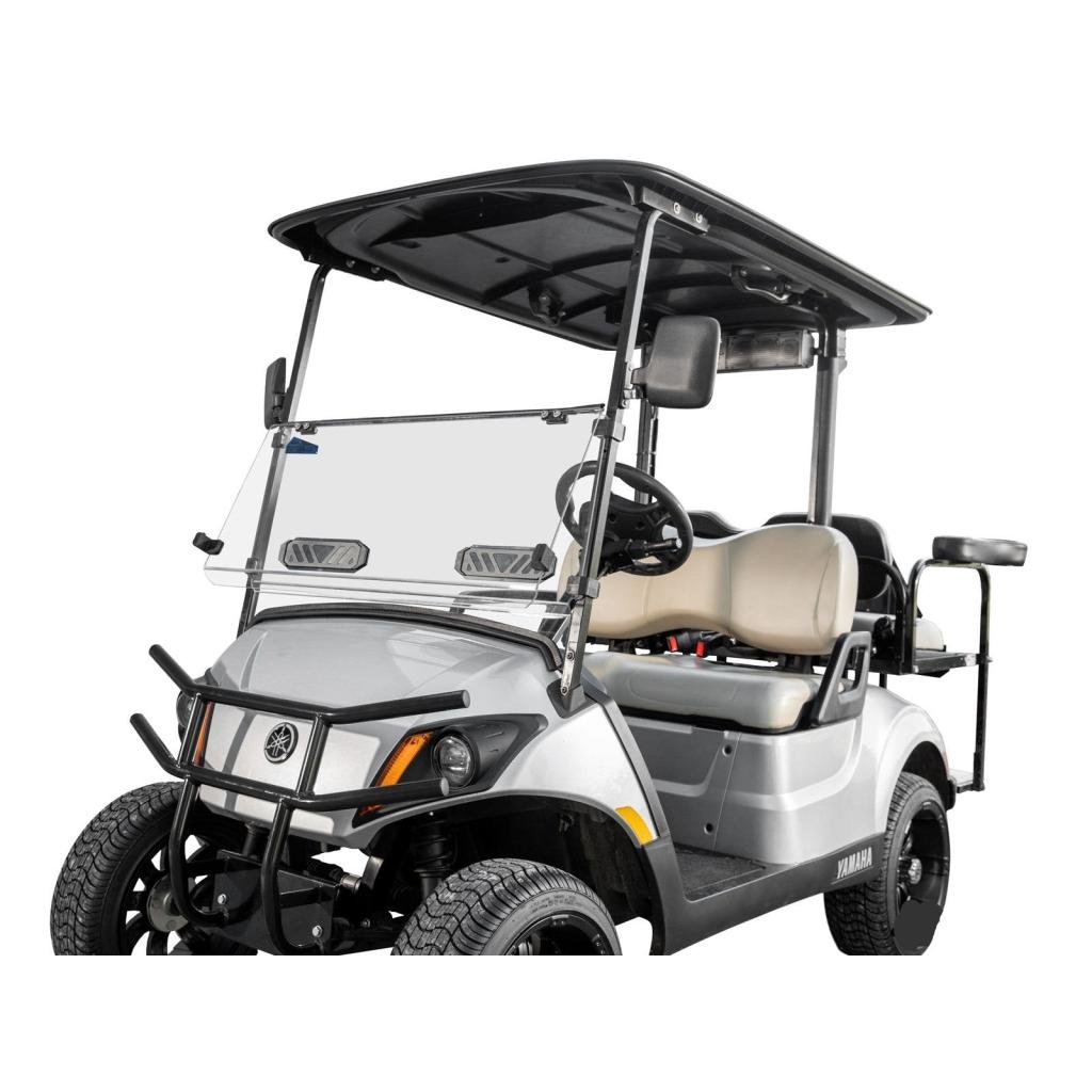 SuperATV Corsa Blue Yamaha Drive 2 Flip Down Windshield - MojoMotoSport.com
