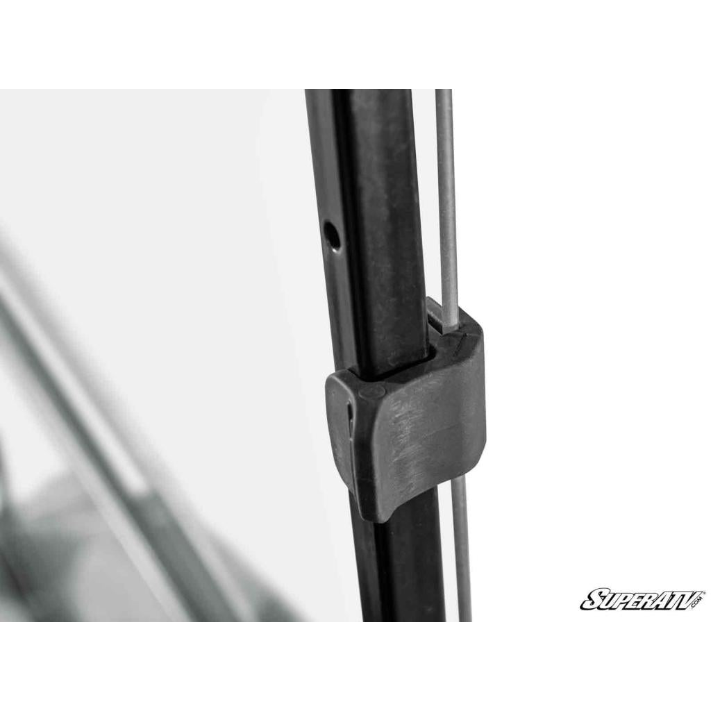 SuperATV Corsa Blue Yamaha Drive 2 Flip Down Windshield - MojoMotoSport.com