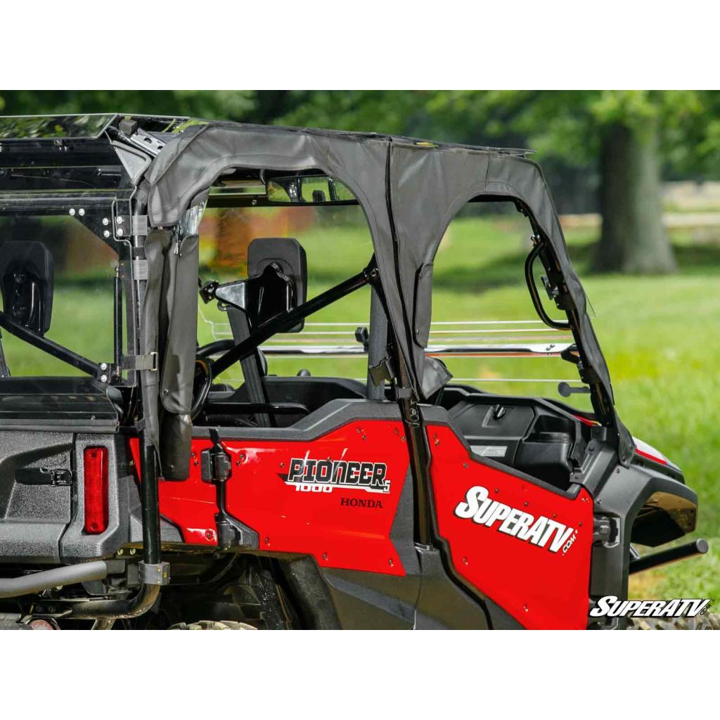 SuperATV Honda Pioneer 1000 - 5 Primal Soft Cab Enclosure Upper Doors - MojoMotoSport.com