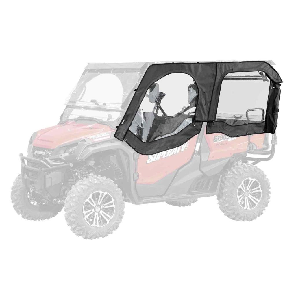 SuperATV Honda Pioneer 1000 - 5 Primal Soft Cab Enclosure Upper Doors - MojoMotoSport.com