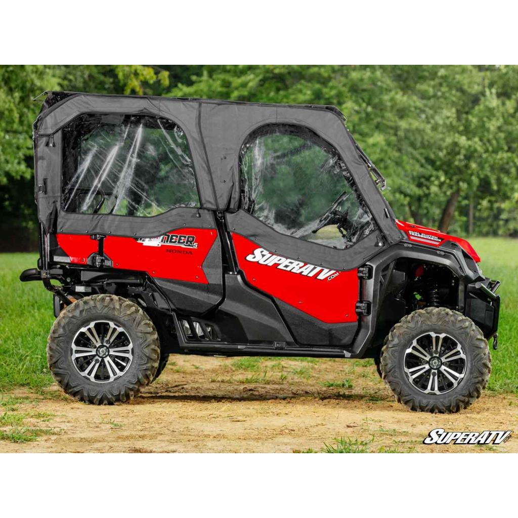 SuperATV Honda Pioneer 1000 - 5 Primal Soft Cab Enclosure Upper Doors - MojoMotoSport.com