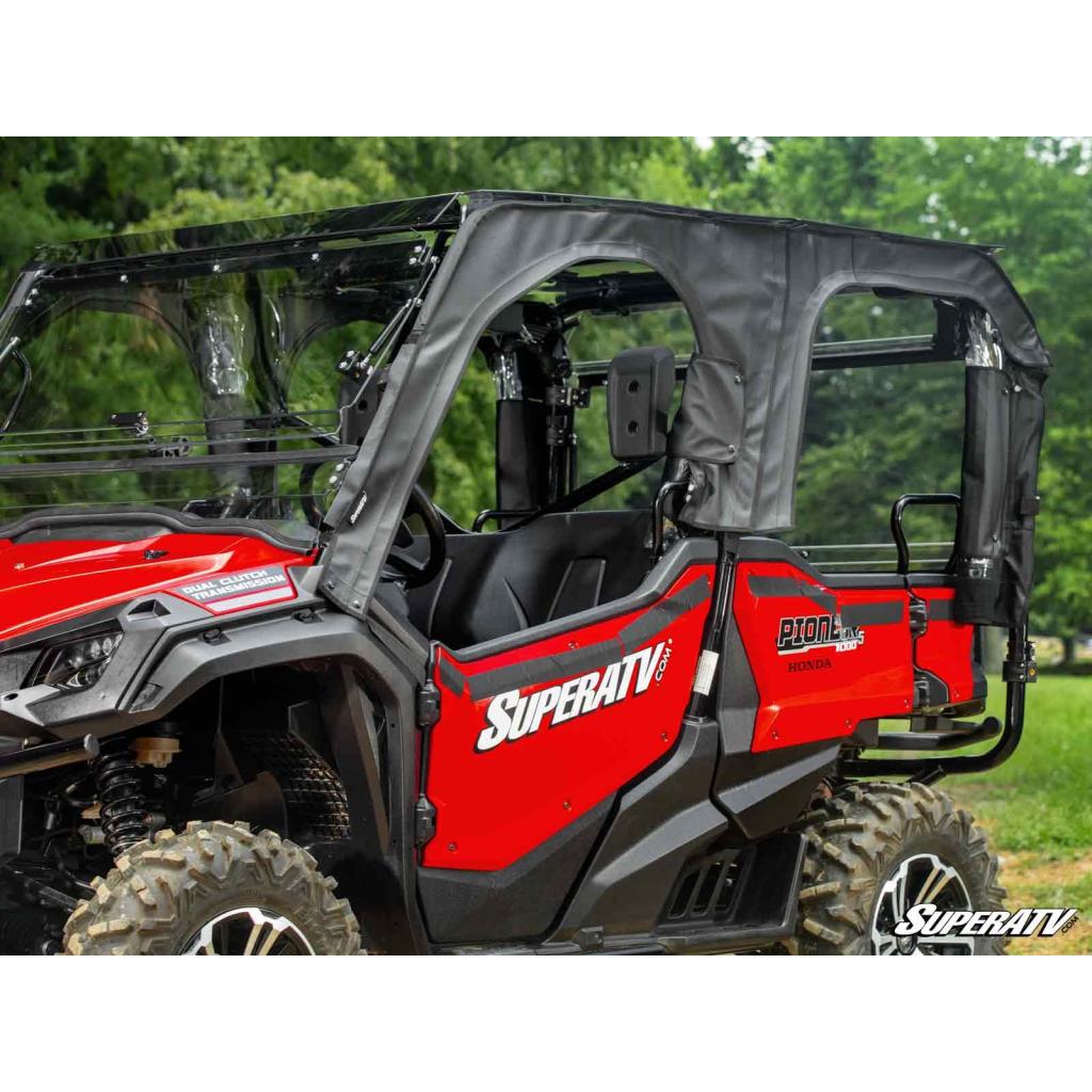 SuperATV Honda Pioneer 1000 - 5 Primal Soft Cab Enclosure Upper Doors - MojoMotoSport.com