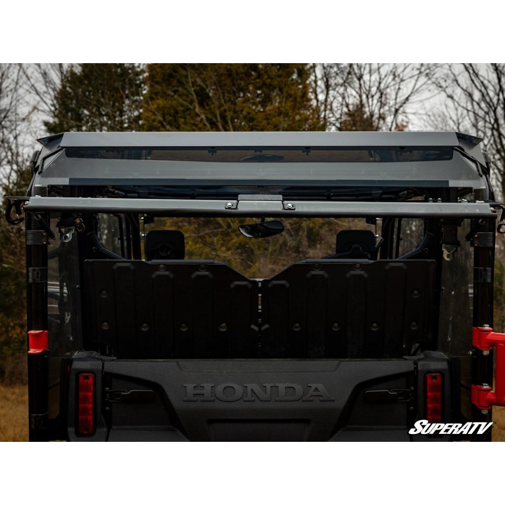SuperATV Honda Pioneer 1000 - 5 Rear Flip Windshield - MojoMotoSport.com
