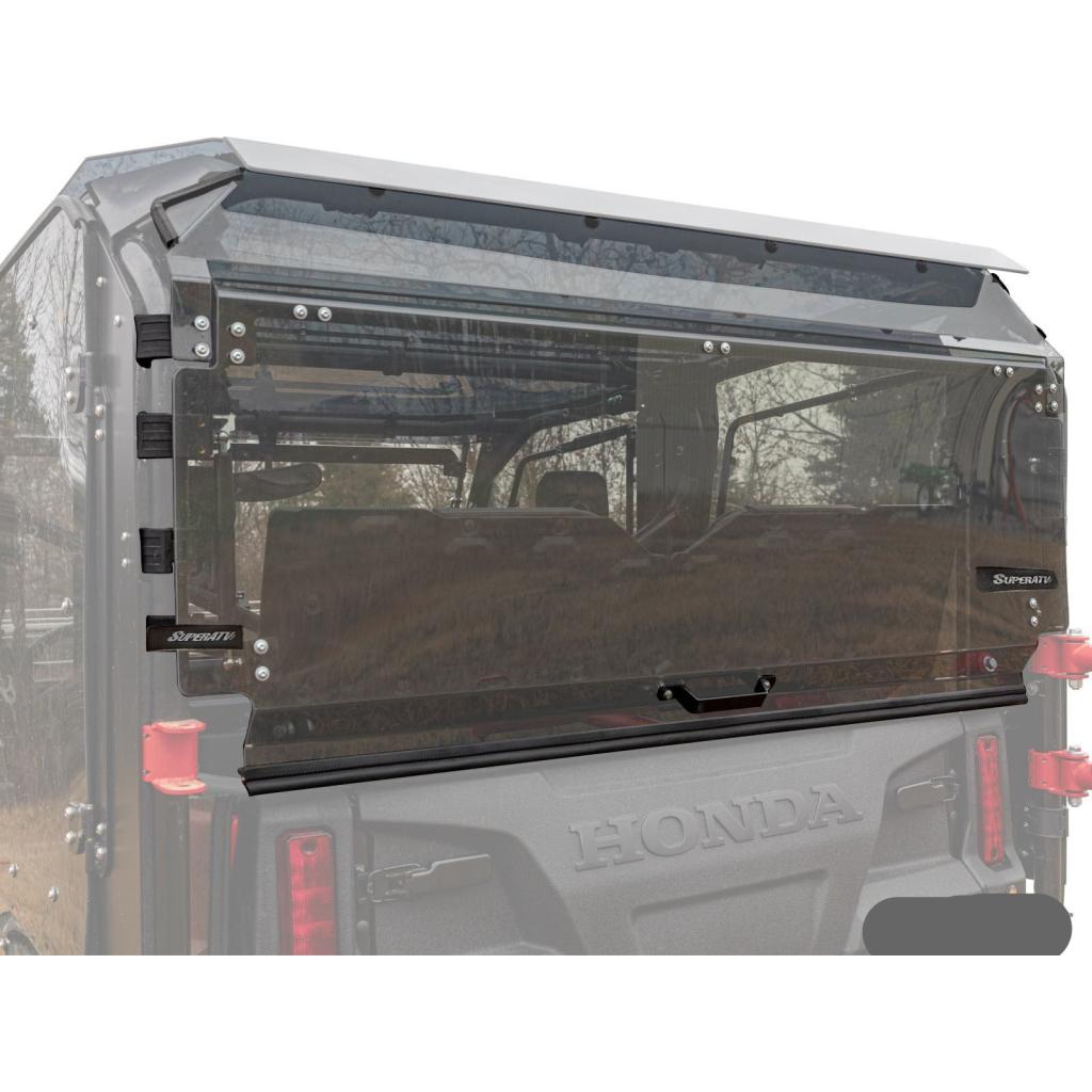 SuperATV Honda Pioneer 1000 - 5 Rear Flip Windshield - MojoMotoSport.com