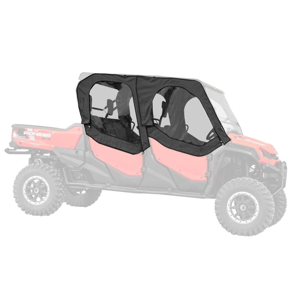 SuperATV Honda Pioneer 1000 - 6 Primal Soft Cab Enclosure Upper Doors - MojoMotoSport.com