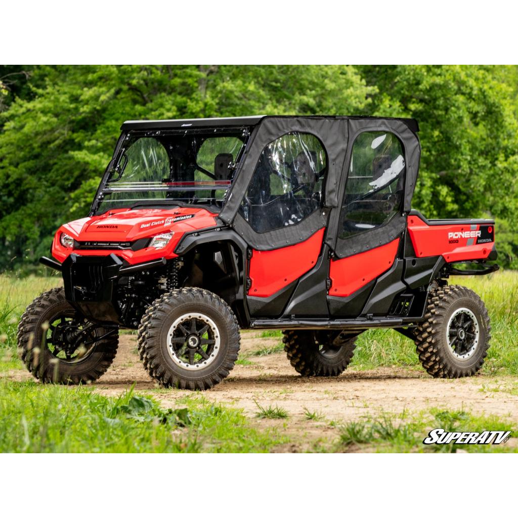 SuperATV Honda Pioneer 1000 - 6 Primal Soft Cab Enclosure Upper Doors - MojoMotoSport.com