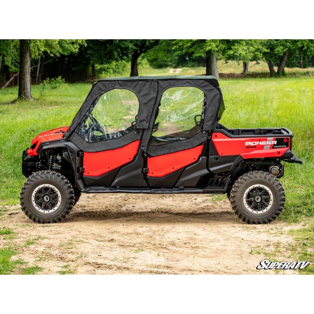 SuperATV Honda Pioneer 1000 - 6 Primal Soft Cab Enclosure Upper Doors - MojoMotoSport.com