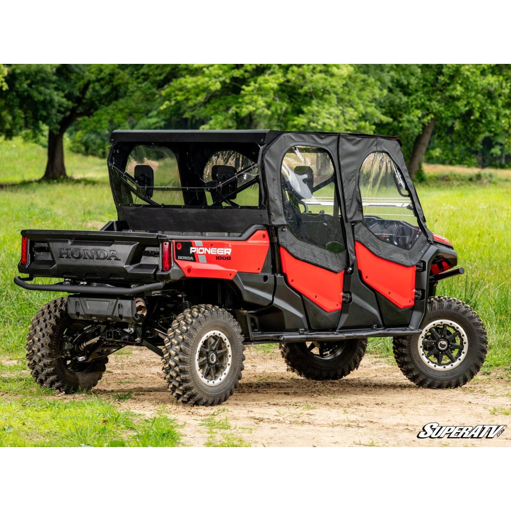 SuperATV Honda Pioneer 1000 - 6 Primal Soft Cab Enclosure Upper Doors - MojoMotoSport.com