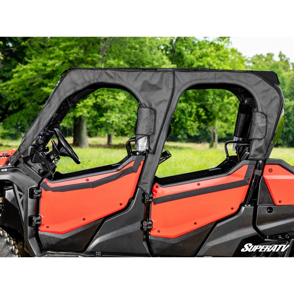 SuperATV Honda Pioneer 1000 - 6 Primal Soft Cab Enclosure Upper Doors - MojoMotoSport.com