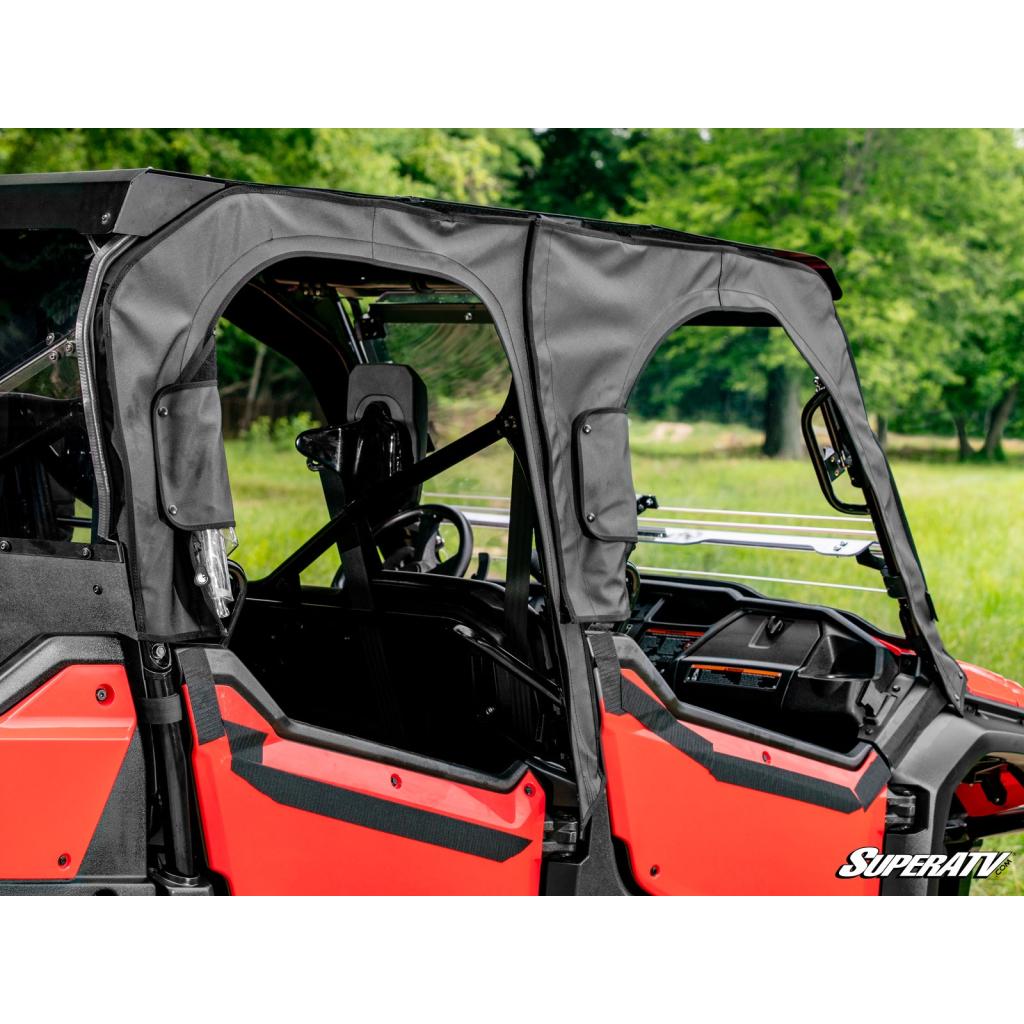 SuperATV Honda Pioneer 1000 - 6 Primal Soft Cab Enclosure Upper Doors - MojoMotoSport.com