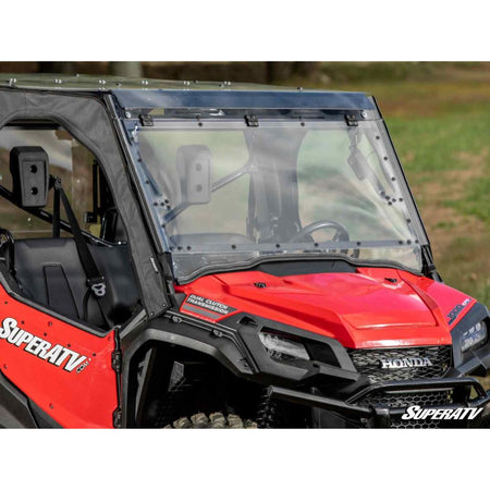 SuperATV Honda Pioneer 1000 MaxDrive Power Flip Windshield - MojoMotoSport.com
