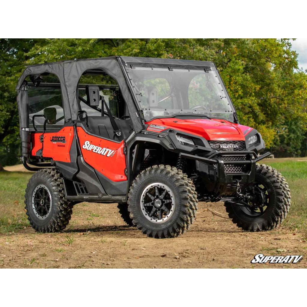 SuperATV Honda Pioneer 1000 MaxDrive Power Flip Windshield - MojoMotoSport.com