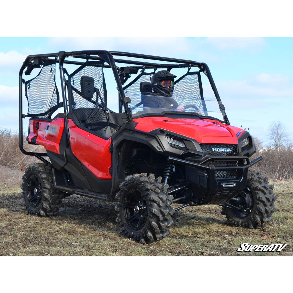 SuperATV Honda Pioneer 1000 Scratch Resistant Half Windshield - MojoMotoSport.com