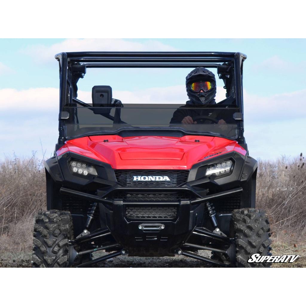 SuperATV Honda Pioneer 1000 Scratch Resistant Half Windshield - MojoMotoSport.com