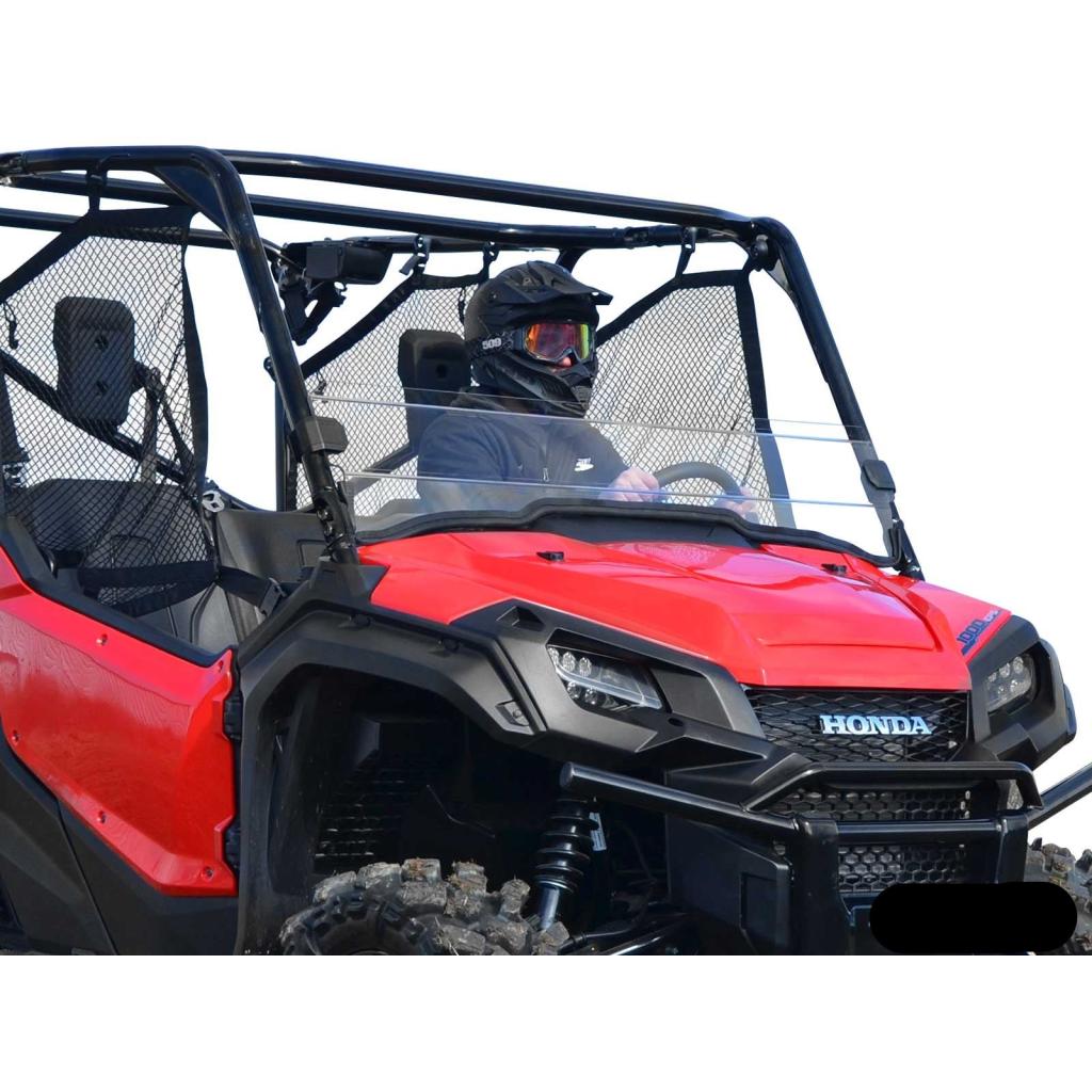 SuperATV Honda Pioneer 1000 Scratch Resistant Half Windshield - MojoMotoSport.com