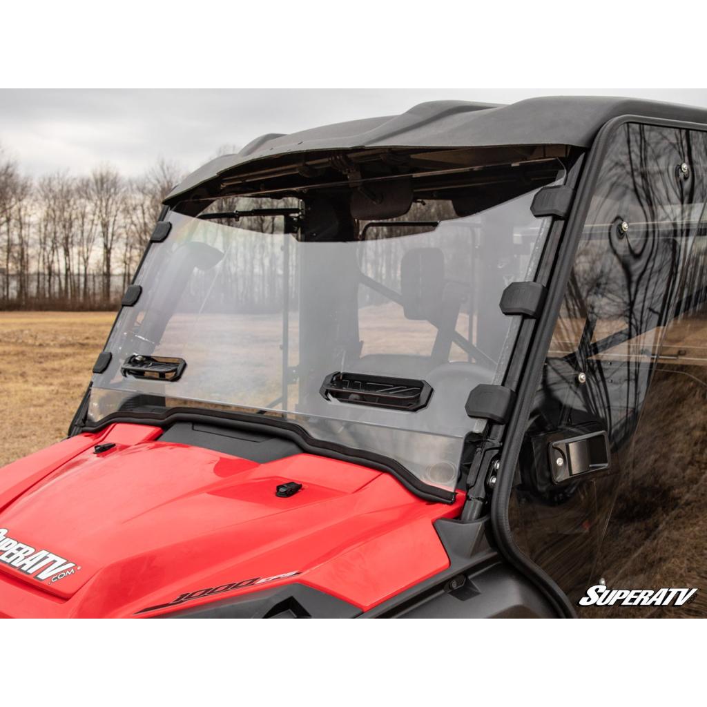 SuperATV Honda Pioneer 1000 Vented Full Windshield - MojoMotoSport.com