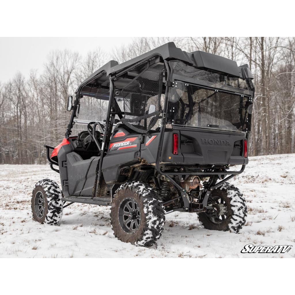 SuperATV Honda Pioneer 700 - 4 Rear Windshield - MojoMotoSport.com