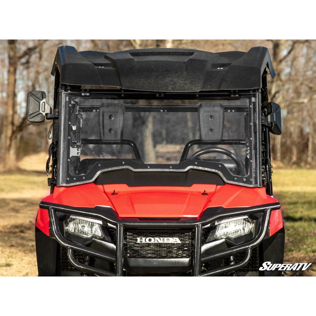 SuperATV Honda Pioneer 700 MaxDrive Power Flip Windshield - MojoMotoSport.com