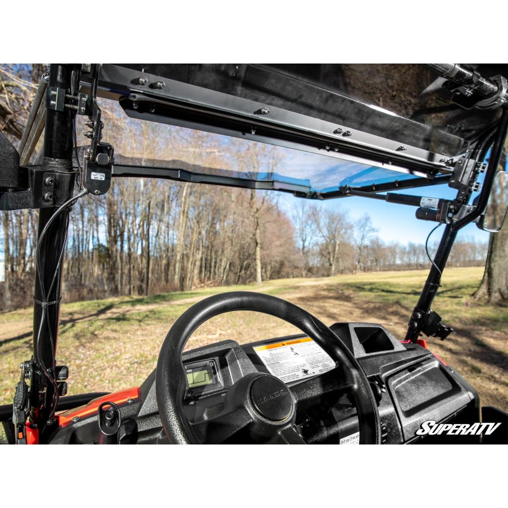 SuperATV Honda Pioneer 700 MaxDrive Power Flip Windshield - MojoMotoSport.com