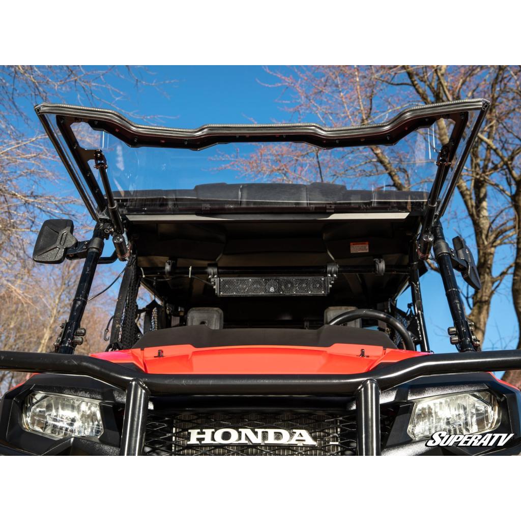 SuperATV Honda Pioneer 700 MaxDrive Power Flip Windshield - MojoMotoSport.com