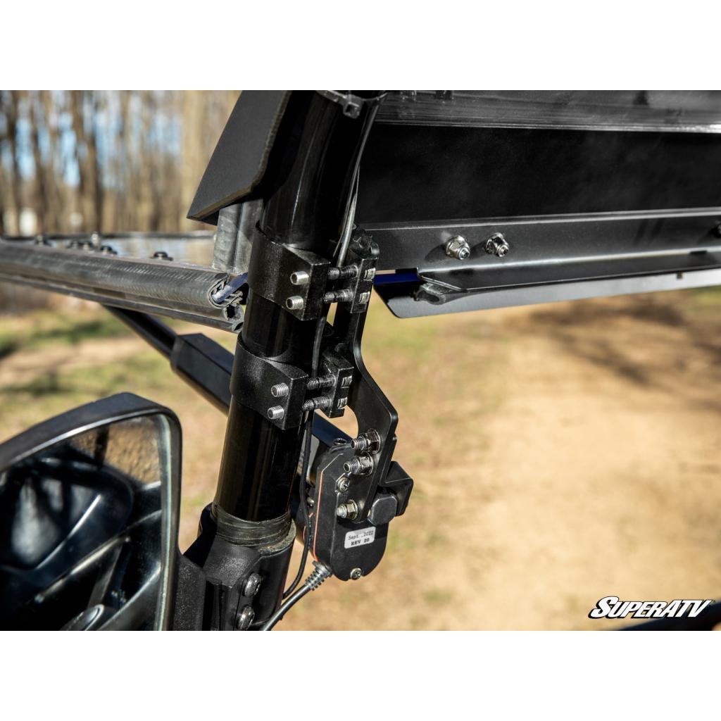 SuperATV Honda Pioneer 700 MaxDrive Power Flip Windshield - MojoMotoSport.com