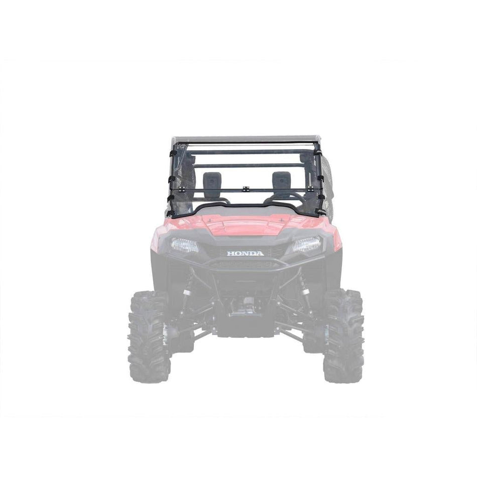 SuperATV Honda Pioneer 700 Scratch Resistant Flip Down Windshield - MojoMotoSport.com