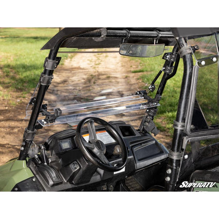 SuperATV Honda Pioneer 700 Scratch Resistant Flip Windshield - MojoMotoSport.com