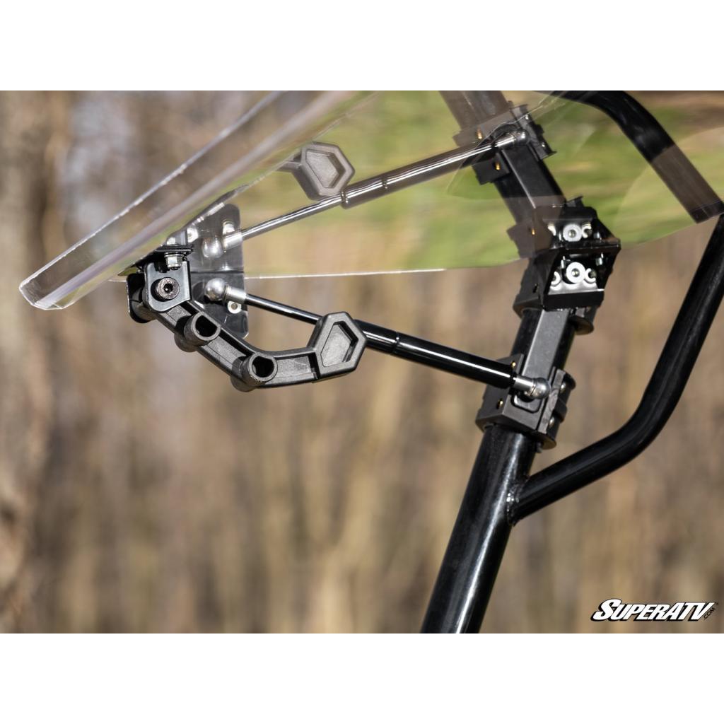 SuperATV Honda Pioneer 700 Scratch Resistant Flip Windshield - MojoMotoSport.com