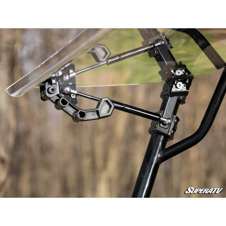 SuperATV Honda Pioneer 700 Scratch Resistant Flip Windshield - MojoMotoSport.com