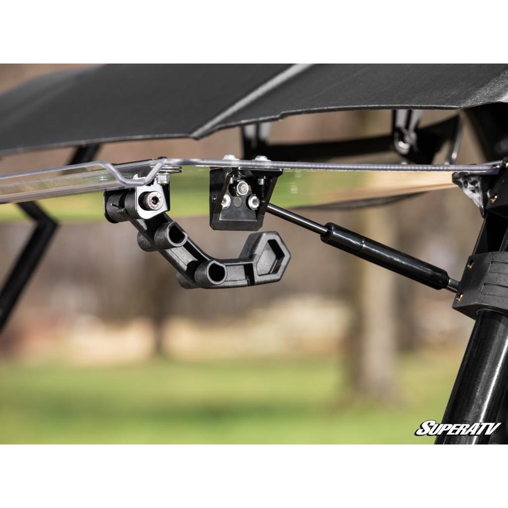 SuperATV Honda Pioneer 700 Scratch Resistant Flip Windshield - MojoMotoSport.com