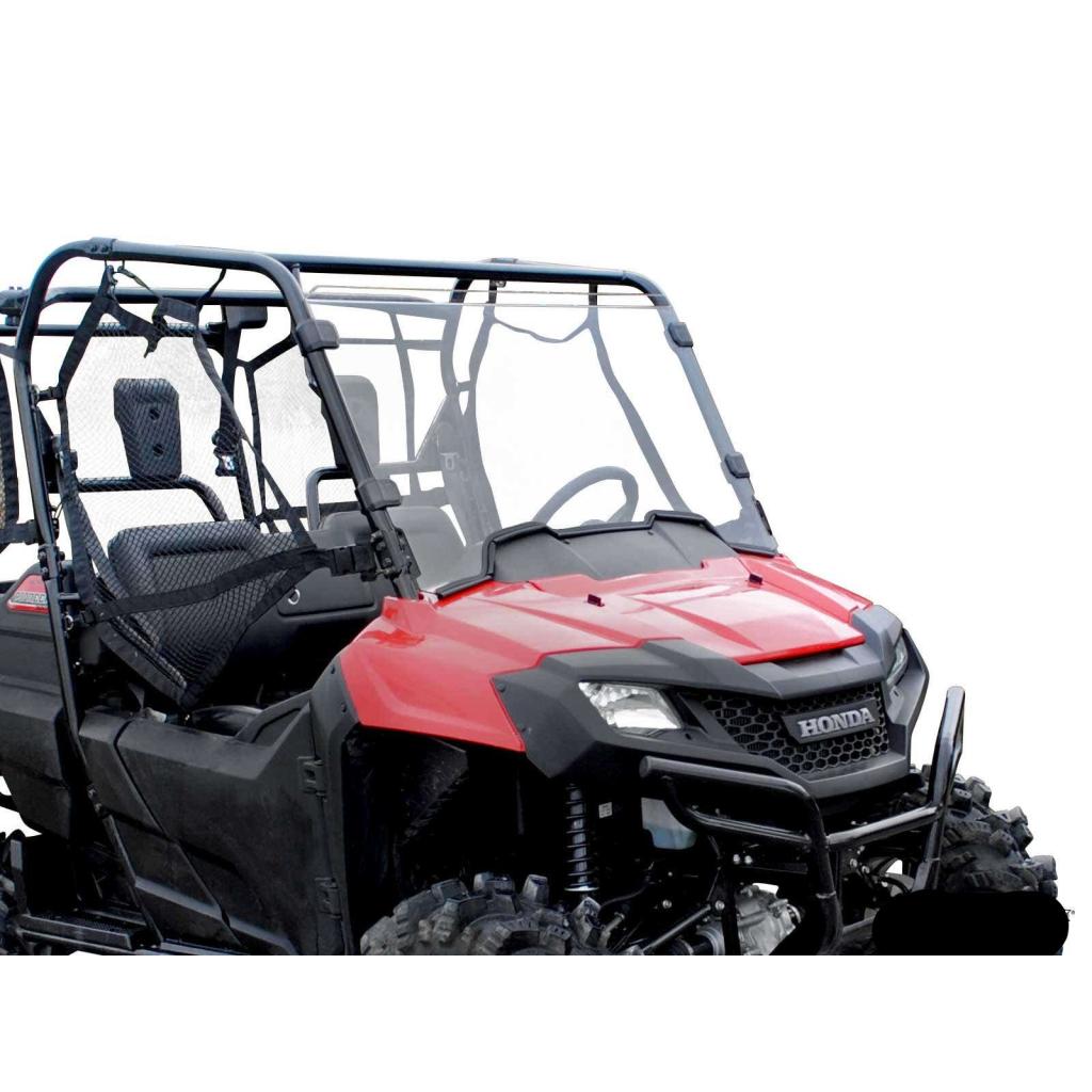 SuperATV Honda Pioneer 700 Scratch Resistant Full Windshield - MojoMotoSport.com
