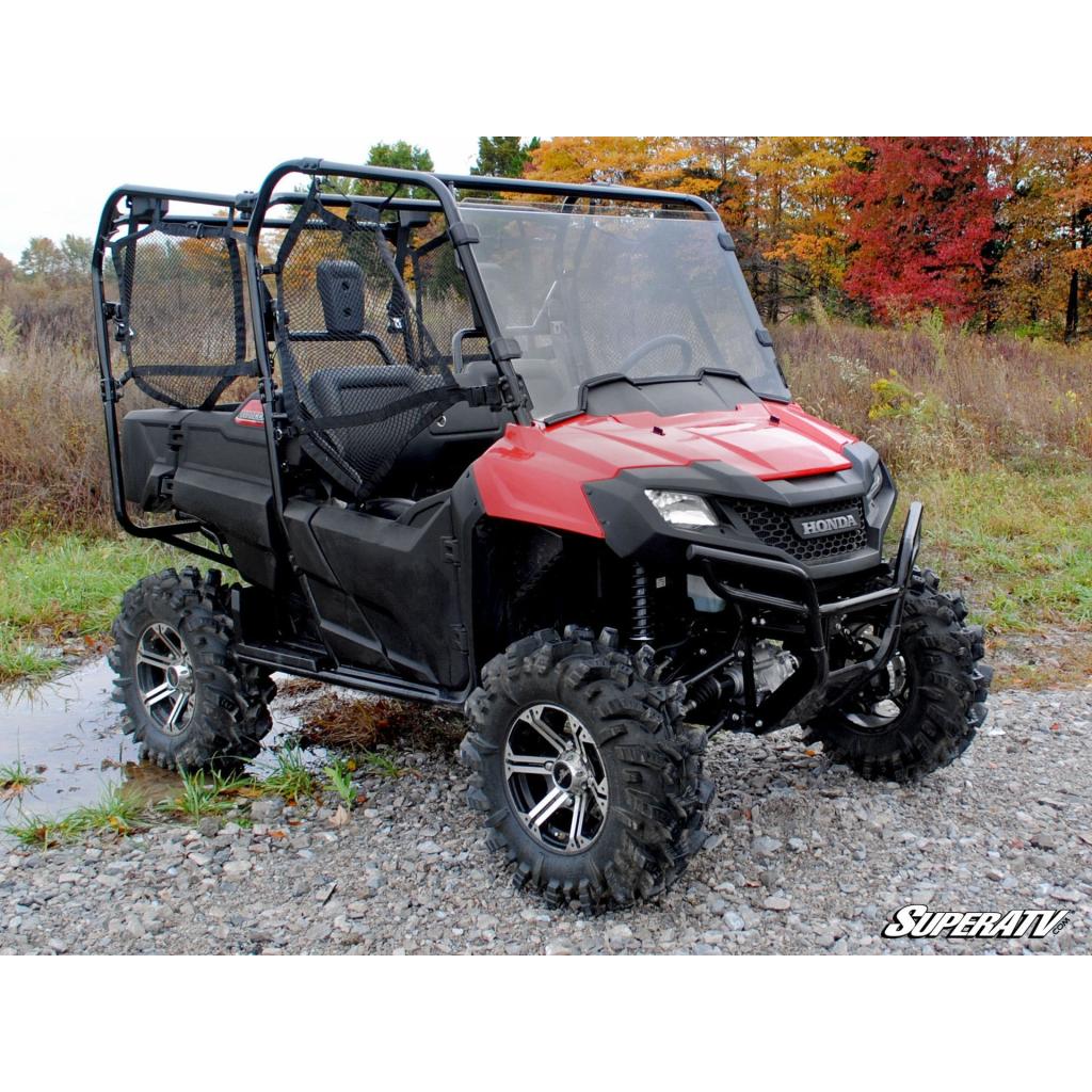 SuperATV Honda Pioneer 700 Scratch Resistant Full Windshield - MojoMotoSport.com