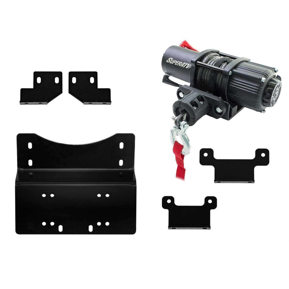 SuperATV Honda Pioneer 700 Winch Mounting Plate - MojoMotoSport.com
