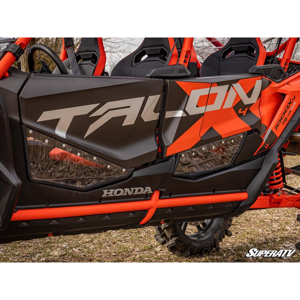 SuperATV Honda Talon 1000 Clear Lower Doors - MojoMotoSport.com