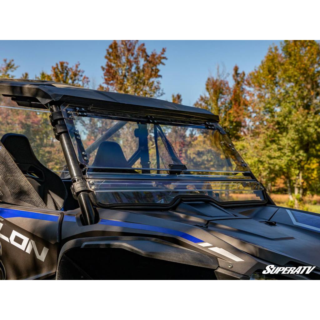 SuperATV Honda Talon 1000 Scratch - Resistant Flip Windshield - MojoMotoSport.com