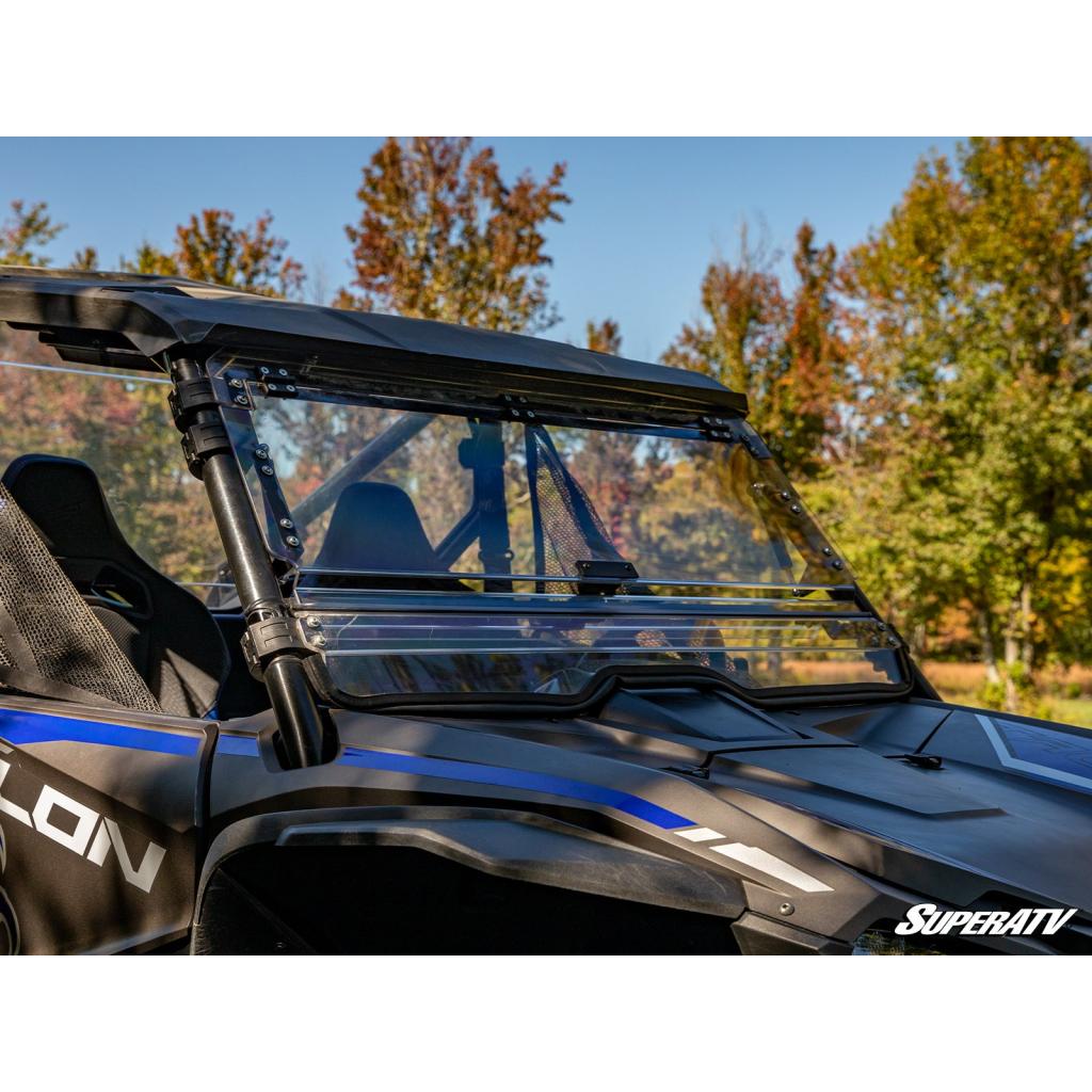 SuperATV Honda Talon 1000 Scratch Resistant Flip Windshield - MojoMotoSport.com