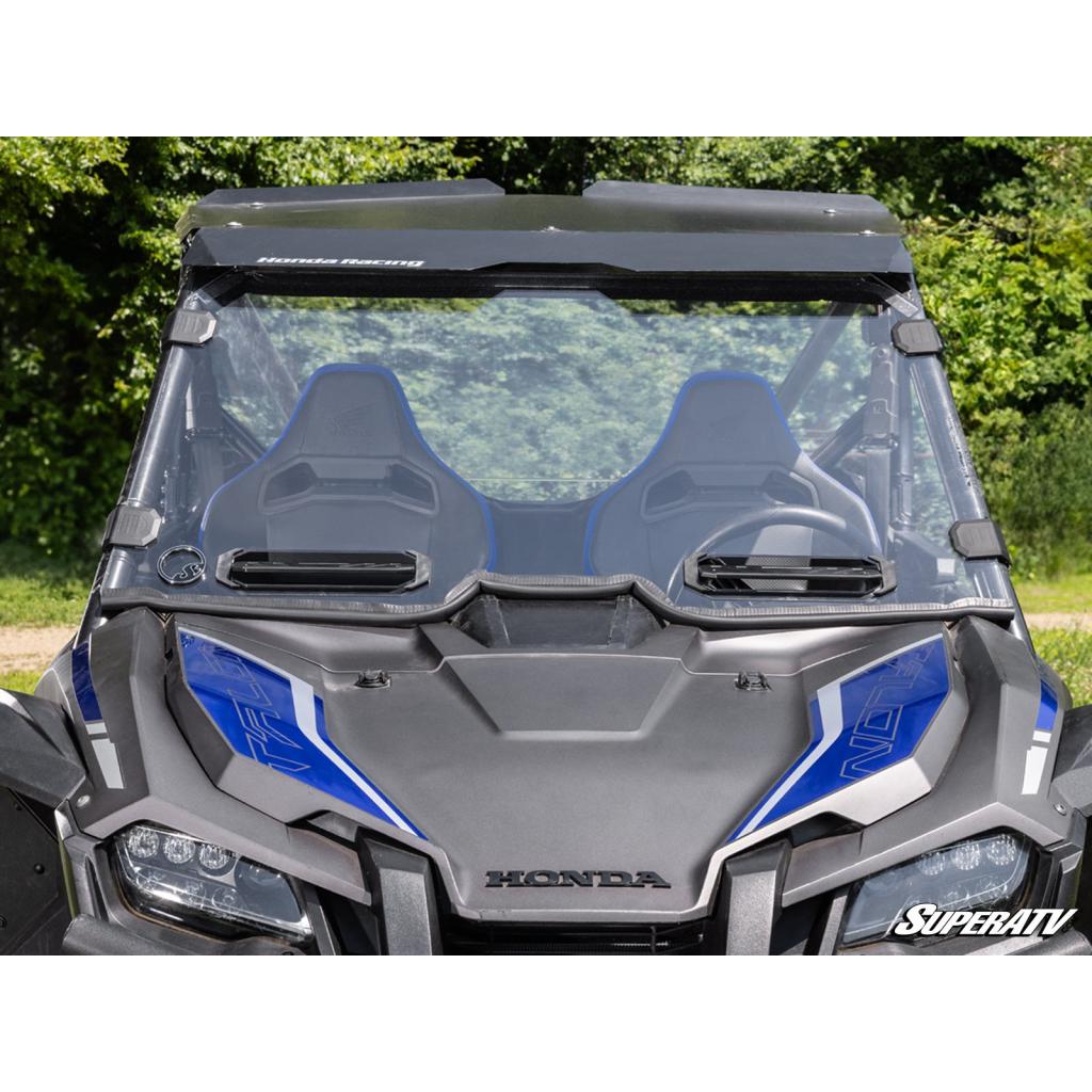 SuperATV Honda Talon 1000 Scratch - Resistant Vented Full Windshield - MojoMotoSport.com