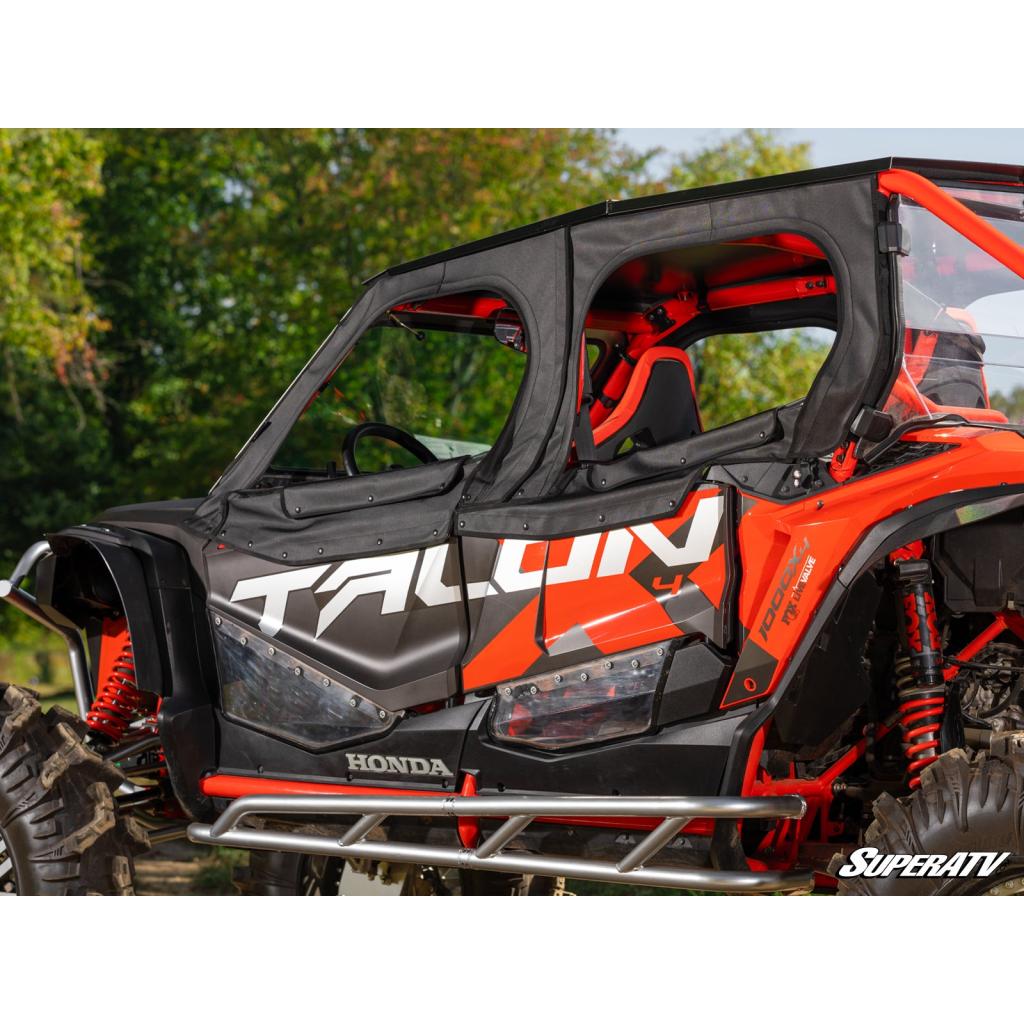 SuperATV Honda Talon 1000X - 4 Primal Soft Cab Enclosure Upper Doors - MojoMotoSport.com